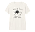What Is Even Happening Anxiety Cat Tri T-Shirt - Unique Graphic for Adults - T-Shirt, Sweatshirt, Hoodie
