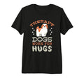 Therapy Dog Support Animal Lover Tri T-Shirt - Streetwear Style Unisex - T-Shirt, Sweatshirt, Hoodie