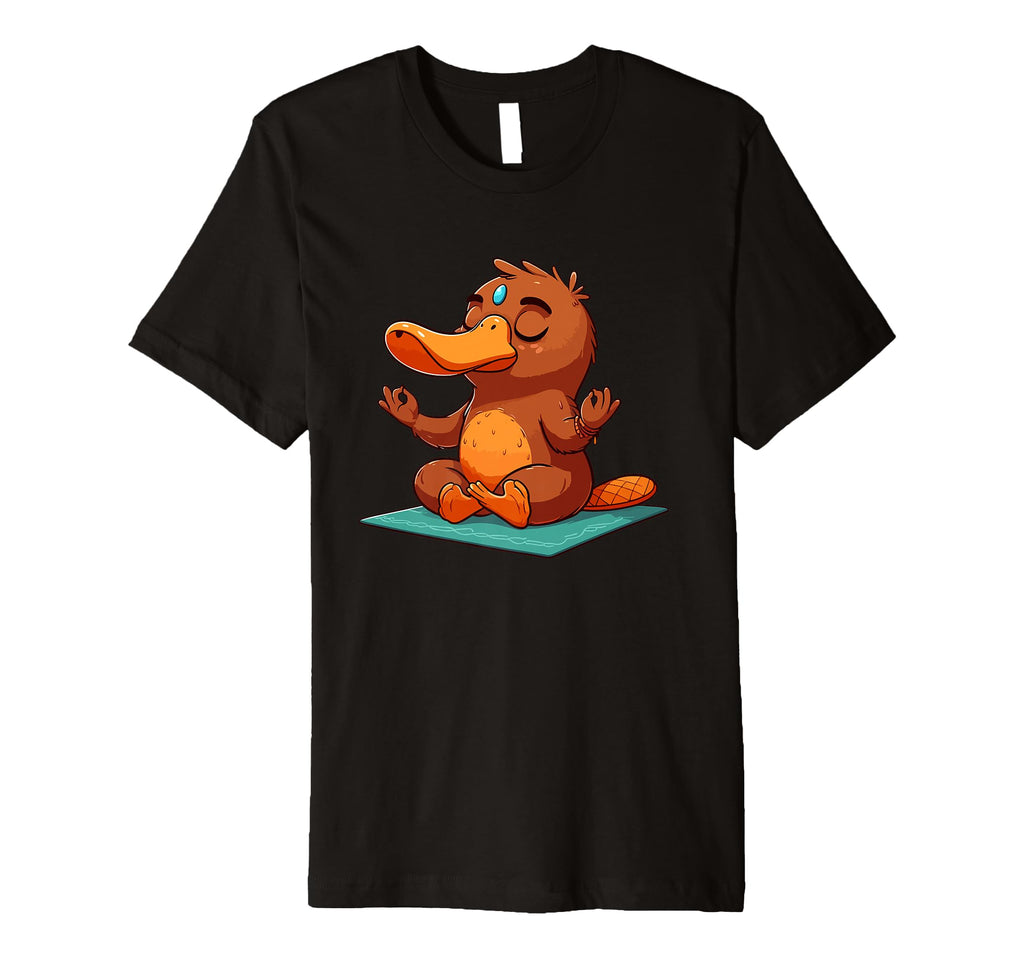 Meditation Platypus Yoga Pose T-Shirt - Casual Everyday Wear Men Women - T-Shirt, Sweatshirt, Hoodie