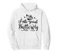 Anti Social Butterfly Magical Goth Hoodie - Aesthetic Graphic Men Women - T-Shirt, Sweatshirt, Hoodie