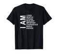 I Am Words Encouragement Affirmations T-Shirt - Unique Graphic Men Women - T-Shirt, Sweatshirt, Hoodie