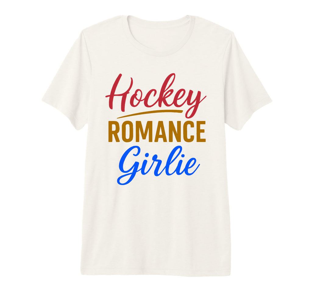 Hockey Romance Girlie Reader T-Shirt - Casual Everyday Wear Men Women - T-Shirt, Sweatshirt, Hoodie