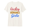 Hockey Romance Girlie Reader T-Shirt - Casual Everyday Wear Men Women - T-Shirt, Sweatshirt, Hoodie