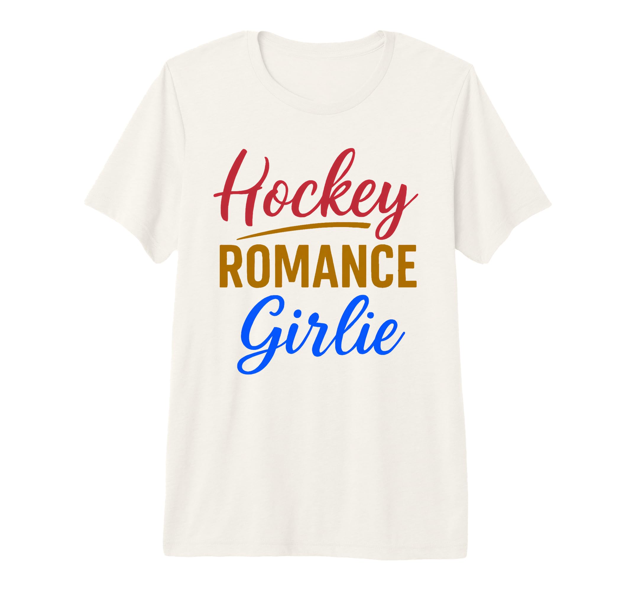 Hockey Romance Girlie Reader T-Shirt - Casual Everyday Wear Men Women - T-Shirt, Sweatshirt, Hoodie
