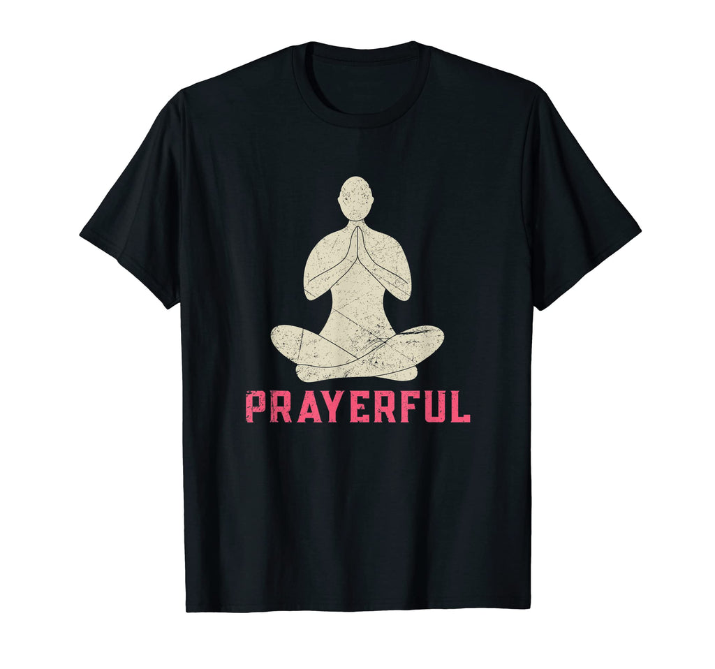 Prayerful Meditation Spiritual Yoga T-Shirt - Graphic Print Men Women - T-Shirt, Sweatshirt, Hoodie