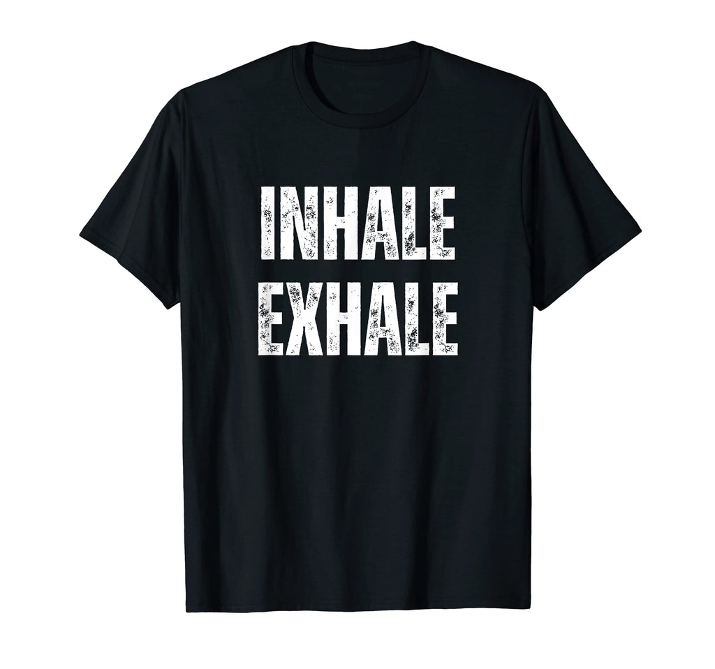 Inhale Exhale Breathwork White T-Shirt - Novelty Apparel Unisex - T-Shirt, Sweatshirt, Hoodie