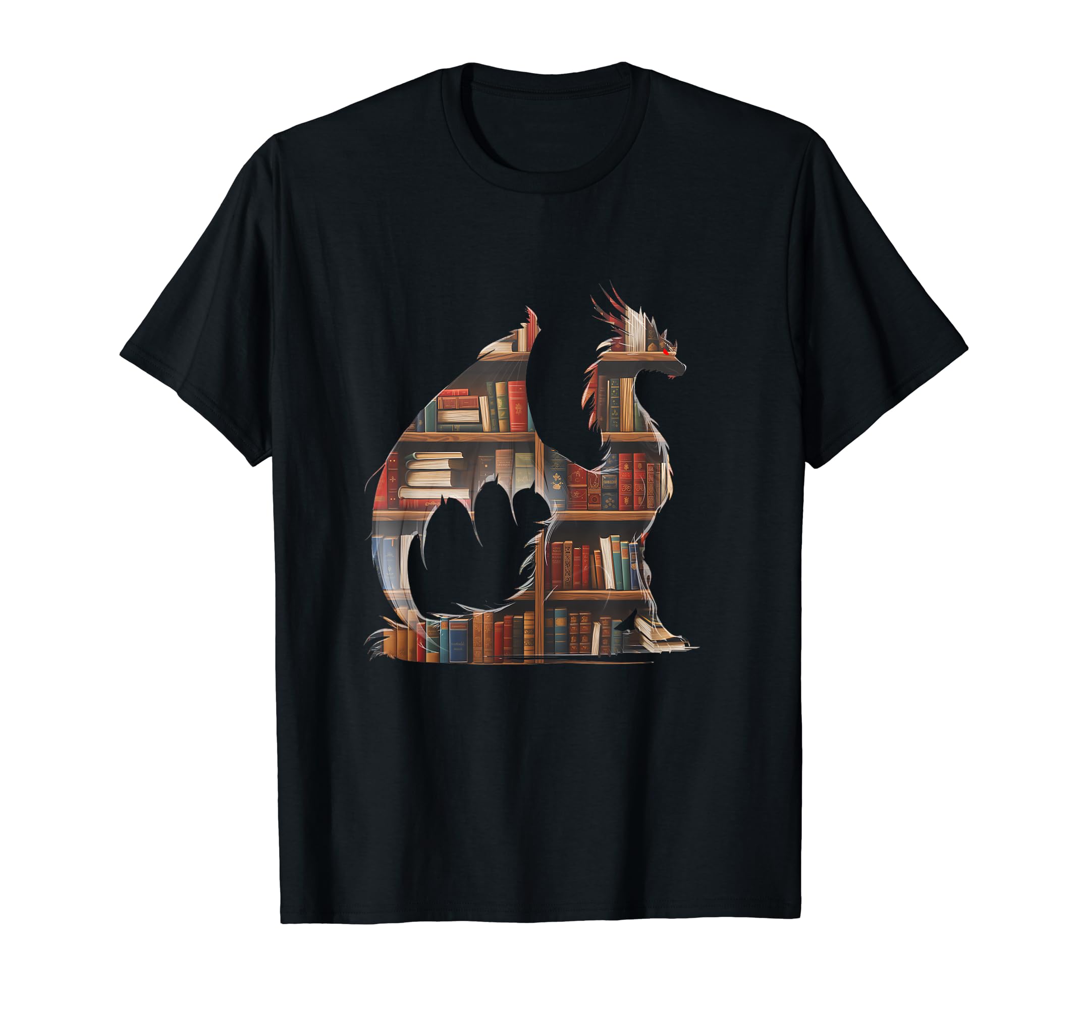 Dragons And Books Fantasy Readers T-Shirt - Aesthetic Graphic Men Women - T-Shirt, Sweatshirt, Hoodie