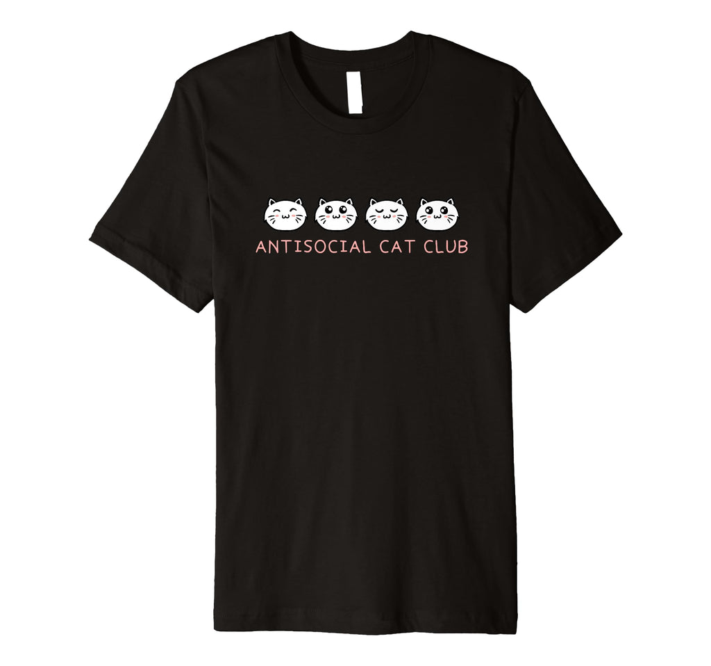 Antisocial Cat Club Introvert Cat T-Shirt - Novelty Apparel Men Women - T-Shirt, Sweatshirt, Hoodie