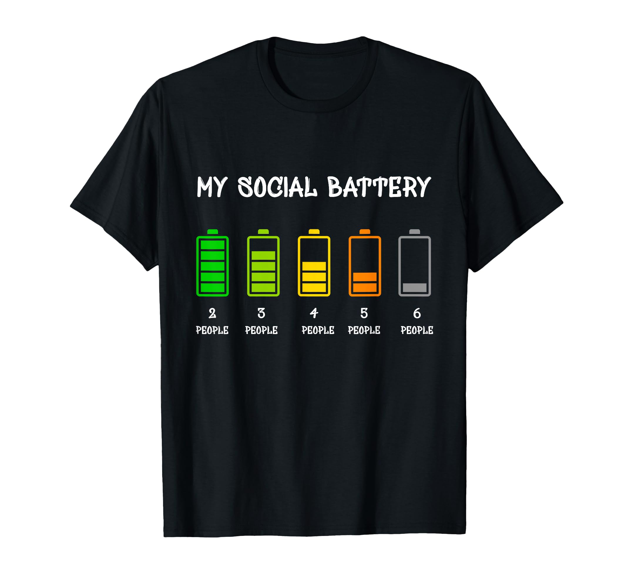My Social Battery Funny Introvert T-Shirt - Fun Novelty Design for Adults - T-Shirt, Sweatshirt, Hoodie