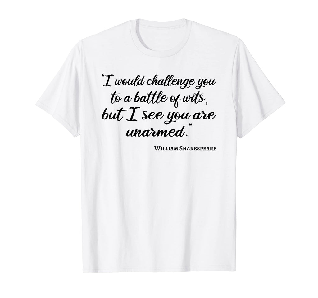 Bookworm Battle Wits William T-Shirt - Casual Everyday Wear Men Women - T-Shirt, Sweatshirt, Hoodie