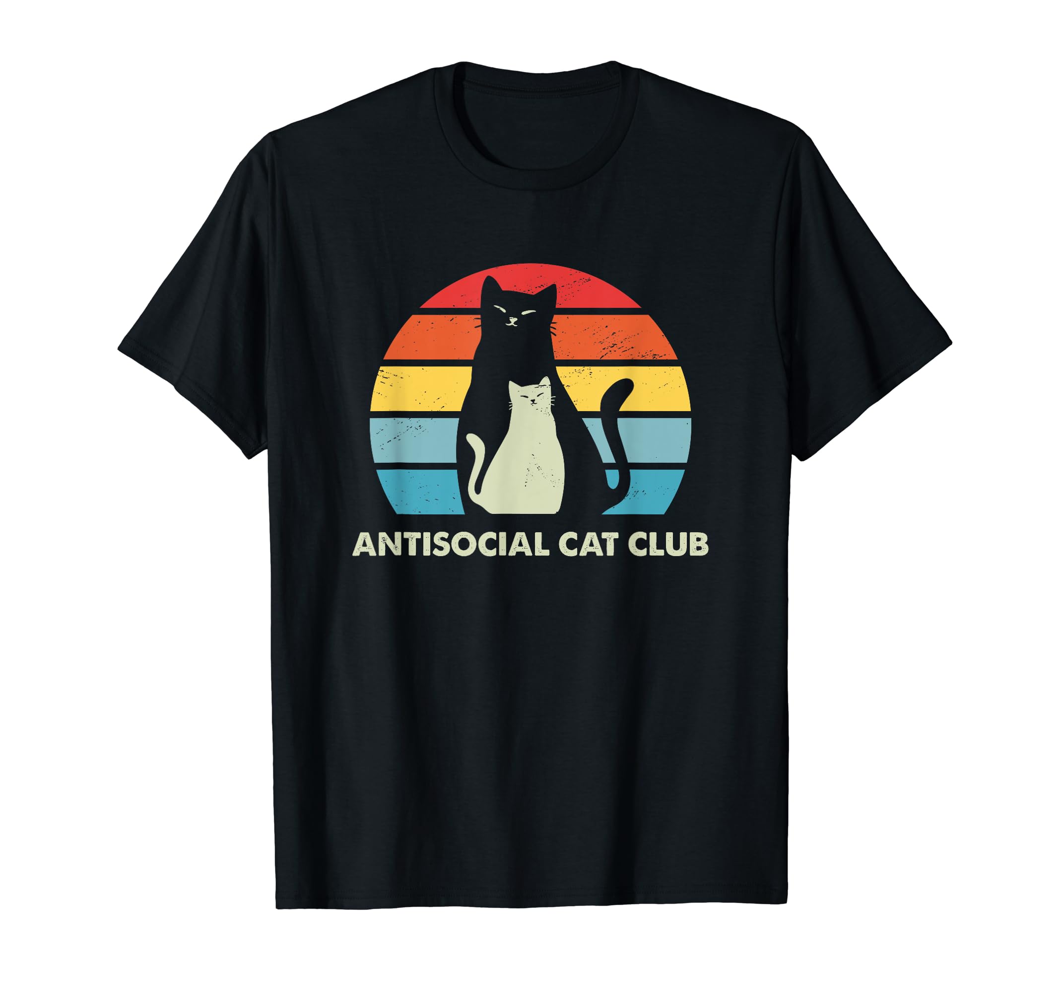 Antisocial Cat Club Introvert Cat T-Shirt - Minimalist Print Men Women - T-Shirt, Sweatshirt, Hoodie