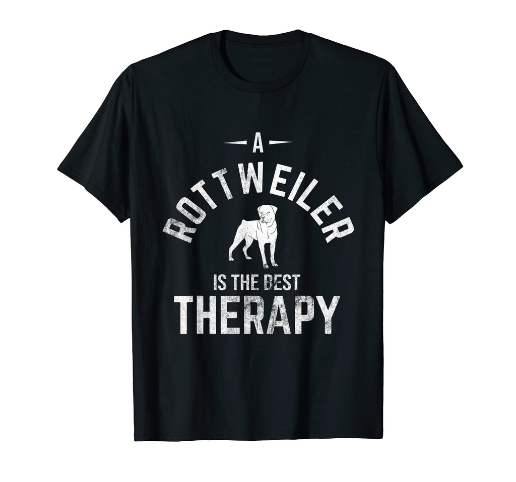 Rottweiler Is Best Therapy Rottie T-Shirt - Custom Art Print Men Women - T-Shirt, Sweatshirt, Hoodie