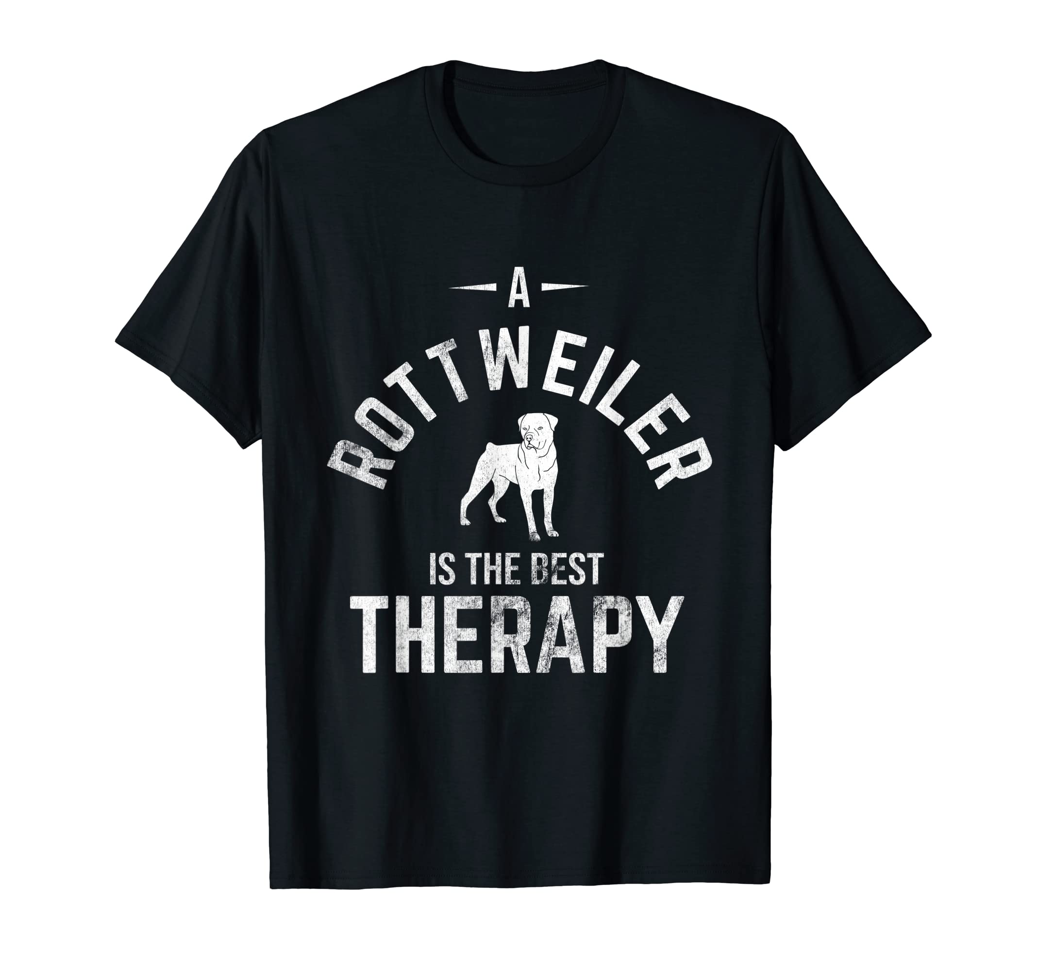 Rottweiler Is Best Therapy Rottie T-Shirt - Custom Art Print Men Women - T-Shirt, Sweatshirt, Hoodie