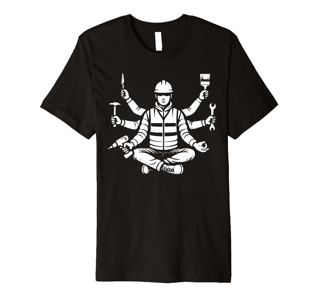 Funny Meditation Construction T-Shirt - Casual Everyday Wear for Adults - T-Shirt, Sweatshirt, Hoodie