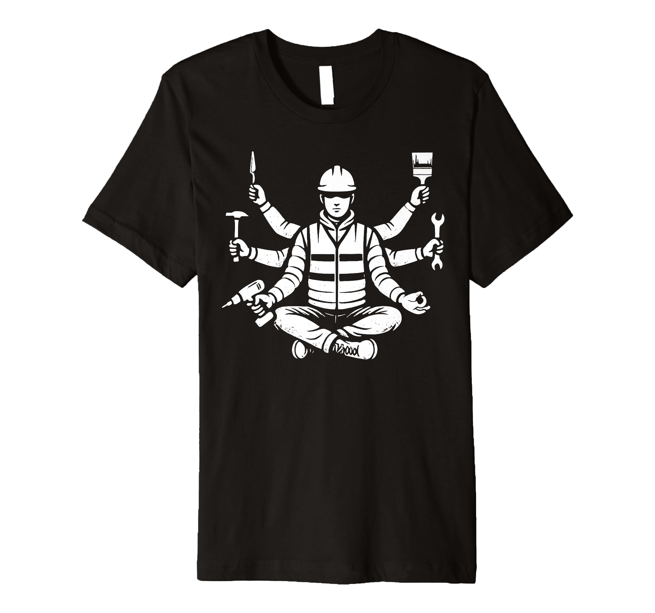 Funny Meditation Construction T-Shirt - Casual Everyday Wear for Adults - T-Shirt, Sweatshirt, Hoodie
