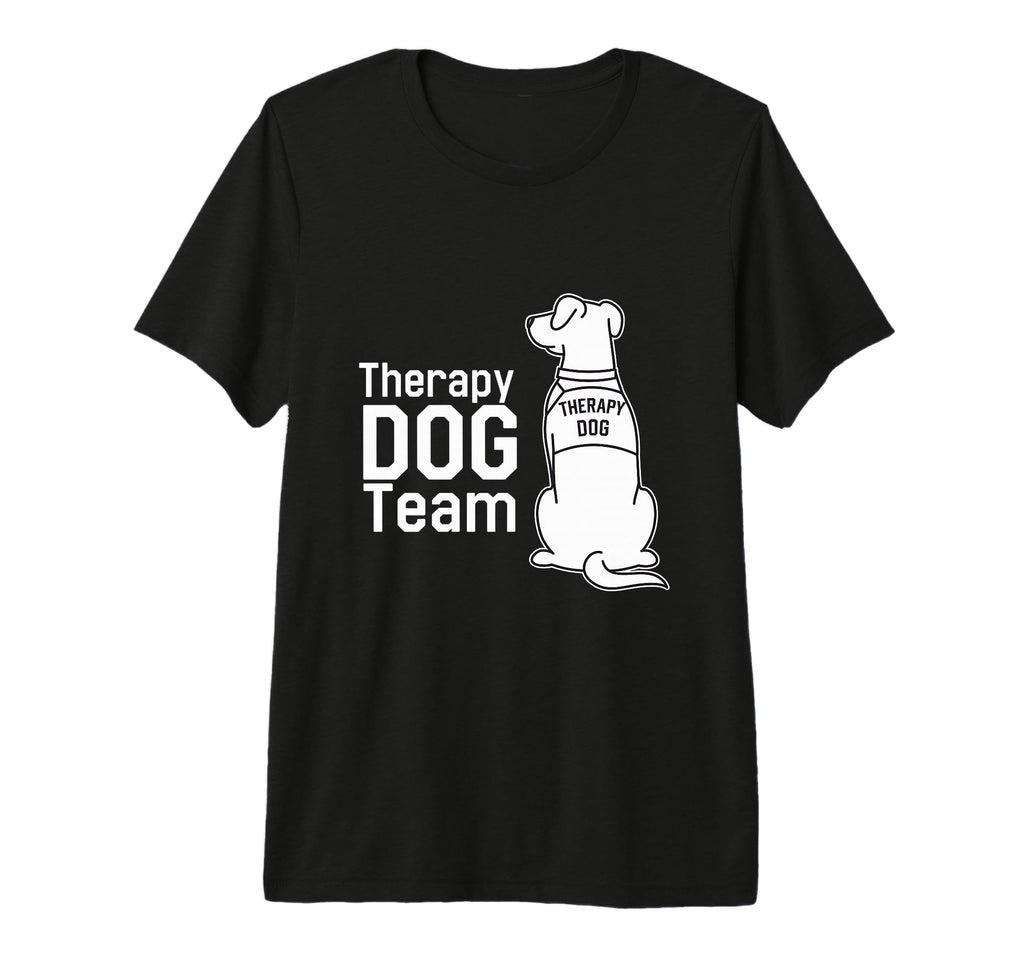 Therapy Dog Team Animal Support T-Shirt - Minimalist Print Men Women - T-Shirt, Sweatshirt, Hoodie