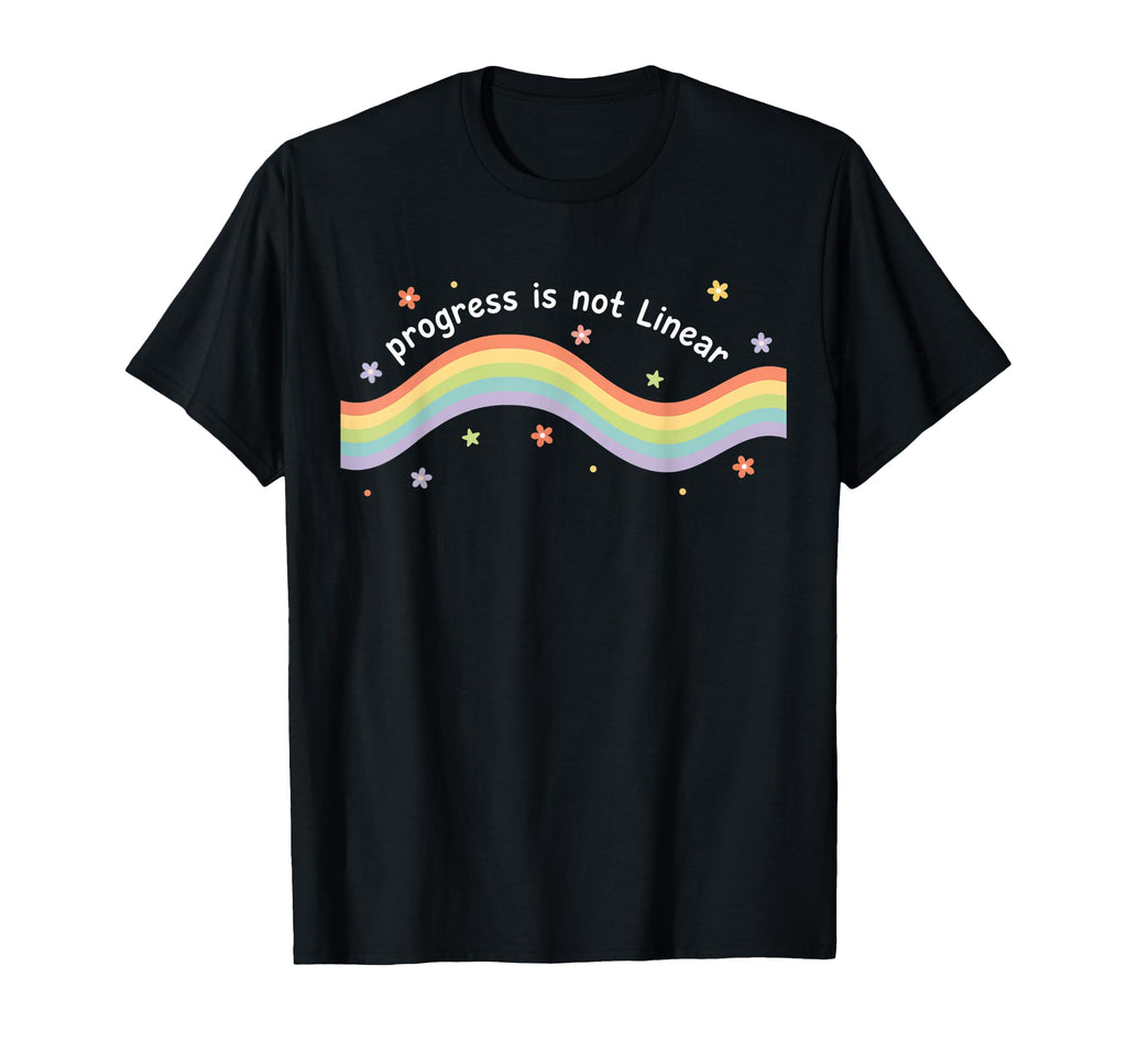 Teacher Progress Is Not Linear Special T-Shirt - Minimalist Print Unisex - T-Shirt, Sweatshirt, Hoodie