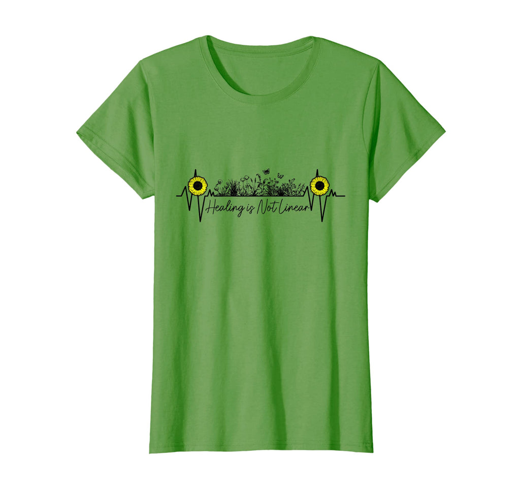 Womens Healing Is Not Linear Mental T-Shirt - Trendy Graphic for Adults - T-Shirt, Sweatshirt, Hoodie