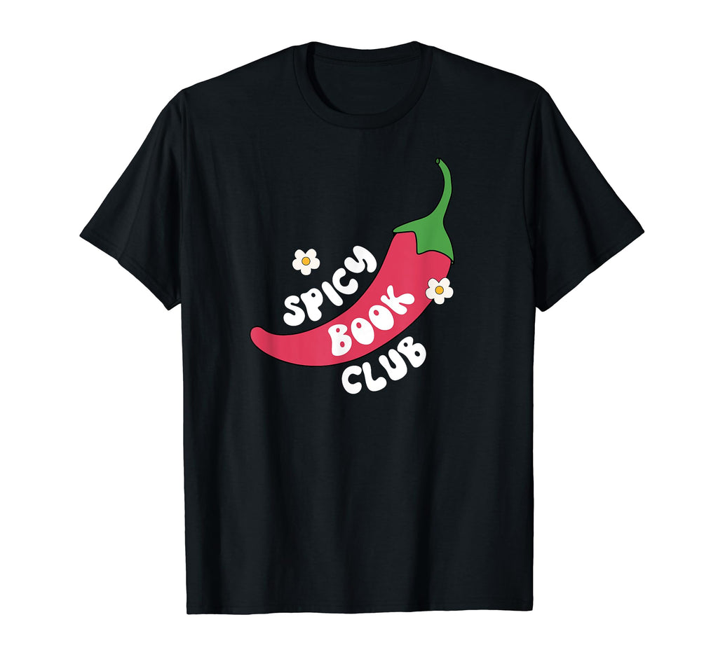 Spicy Book Lover Funny Reader Red T-Shirt - Aesthetic Graphic Unisex - T-Shirt, Sweatshirt, Hoodie