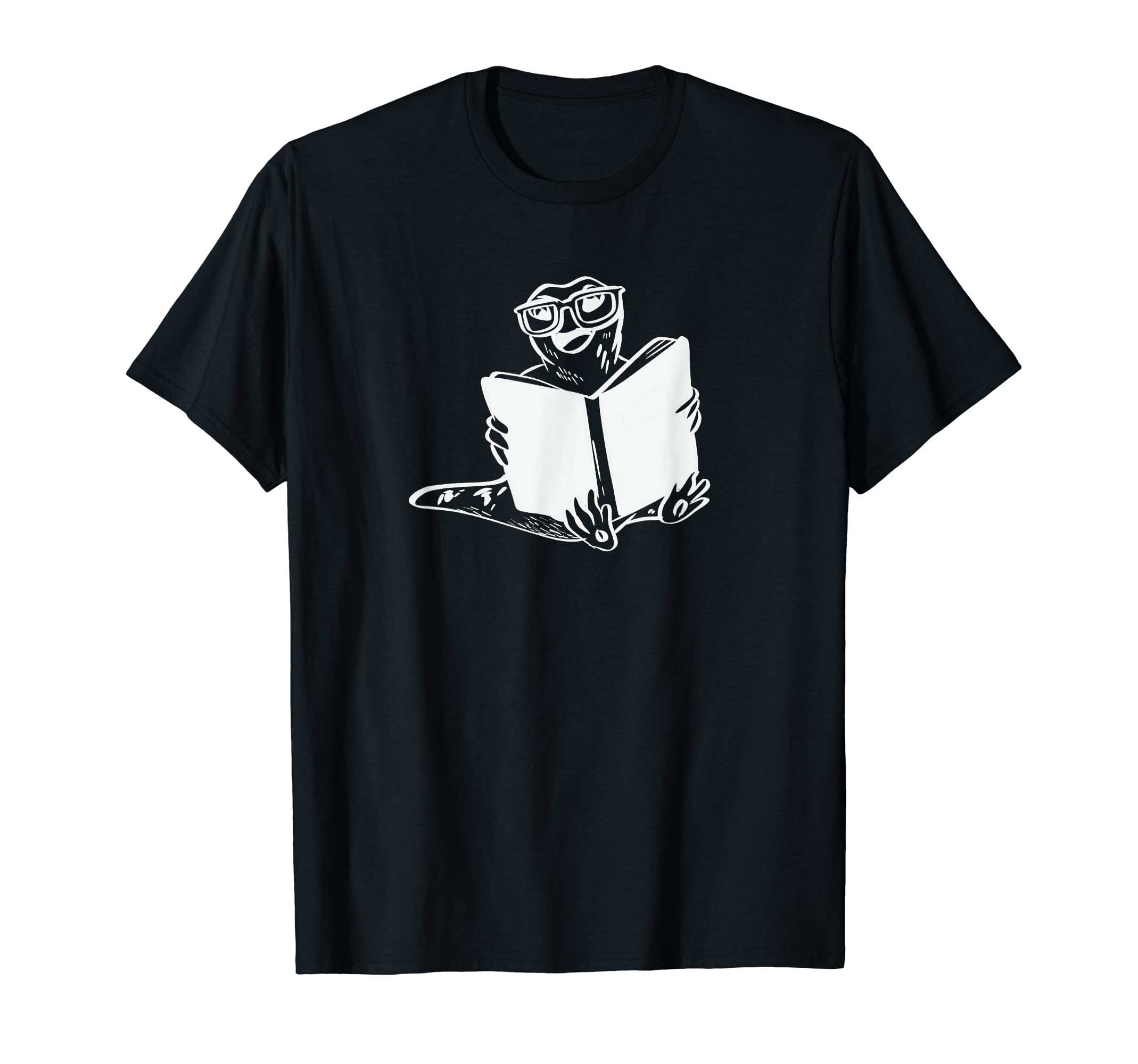 Reptiles Reading Books Literature T-Shirt - Casual Everyday Wear Unisex - T-Shirt, Sweatshirt, Hoodie