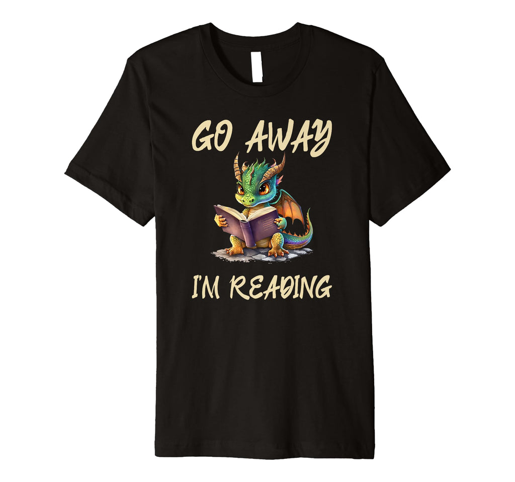 Dragon Reading Books Bookworm Book Lover T-Shirt - Trendy Graphic Men Women - T-Shirt, Sweatshirt, Hoodie