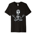 Meditation Mummy Yoga Pose Relaxing T-Shirt - Minimalist Print Men Women - T-Shirt, Sweatshirt, Hoodie