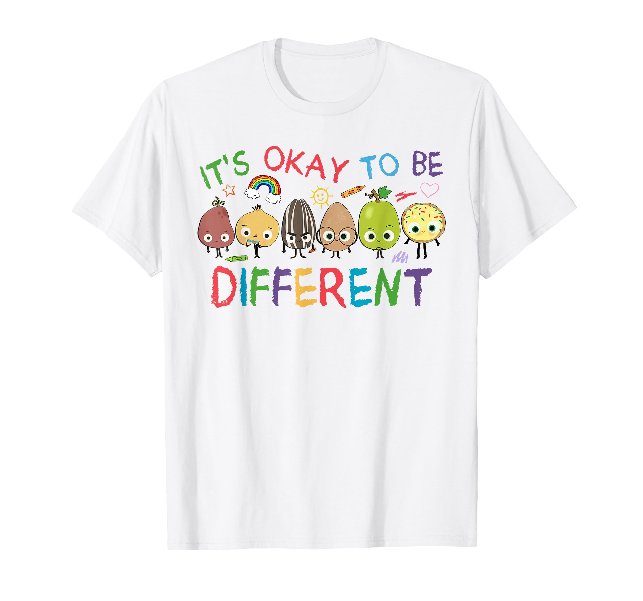 Autism Positives Its Okay To Be Different T-Shirt - Novelty Apparel Unisex - T-Shirt, Sweatshirt, Hoodie