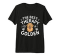 Best Therapy Is Golden Retriever Dog T-Shirt - Novelty Apparel for Adults - T-Shirt, Sweatshirt, Hoodie