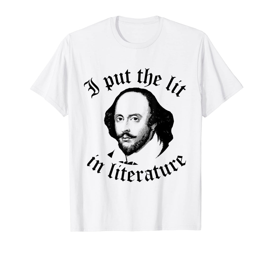 Funny English I Put Lit Literature T-Shirt - Minimalist Print Men Women - T-Shirt, Sweatshirt, Hoodie