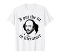 Funny English I Put Lit Literature T-Shirt - Minimalist Print Men Women - T-Shirt, Sweatshirt, Hoodie