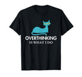 Overthinking Funny Mid Century Cat T-Shirt - Trendy Graphic Unisex - T-Shirt, Sweatshirt, Hoodie