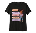 Black Affirmations I Am Brave Smart Kind T-Shirt - Minimalist Print Unisex - T-Shirt, Sweatshirt, Hoodie