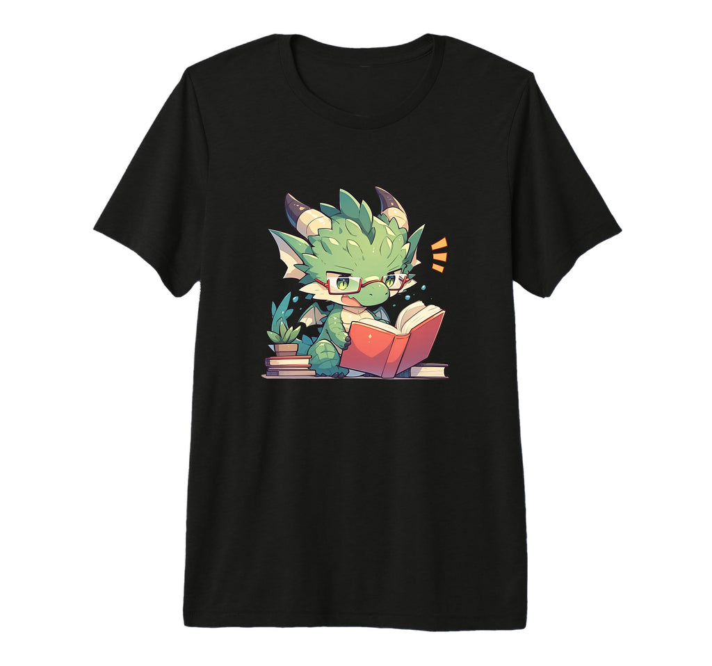 Dragon Reading Book Dragon School Tri T-Shirt - Graphic Print Men Women - T-Shirt, Sweatshirt, Hoodie