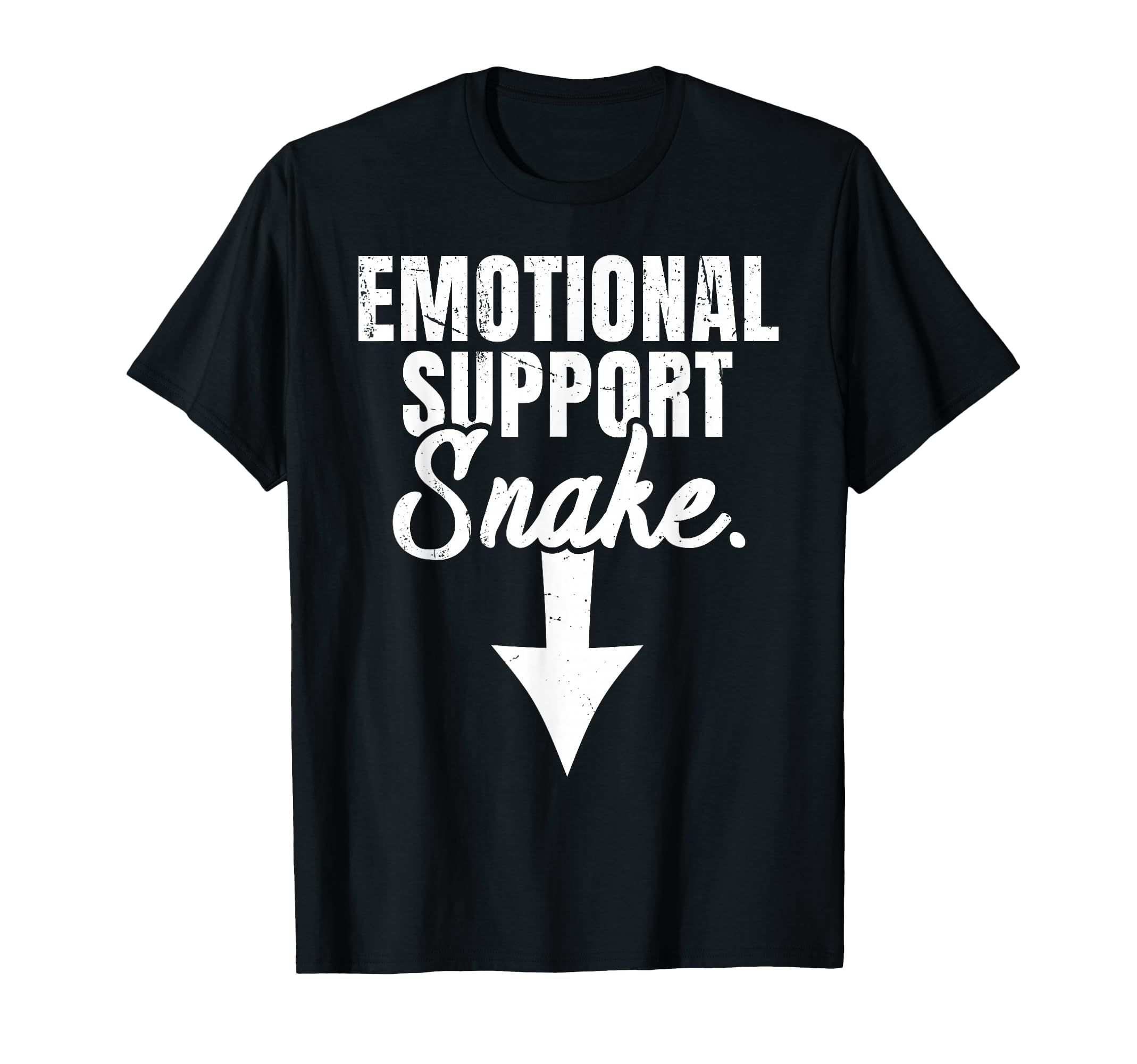 Emotional Support Snake Funny T-Shirt - Minimalist Print Men Women - T-Shirt, Sweatshirt, Hoodie
