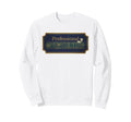 Navy Professional Overthinker Sign Sweatshirt - Unique Graphic for Adults - T-Shirt, Sweatshirt, Hoodie