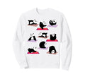 Funny Pandas Yoga Poses Meditation Sweatshirt - Aesthetic Graphic Unisex - T-Shirt, Sweatshirt, Hoodie