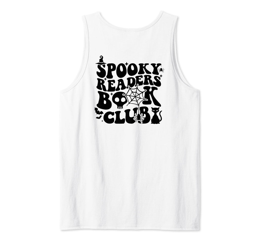 Spooky Readers Book Club Groovy Back T-Shirt - Minimalist Print for Adults - T-Shirt, Sweatshirt, Hoodie