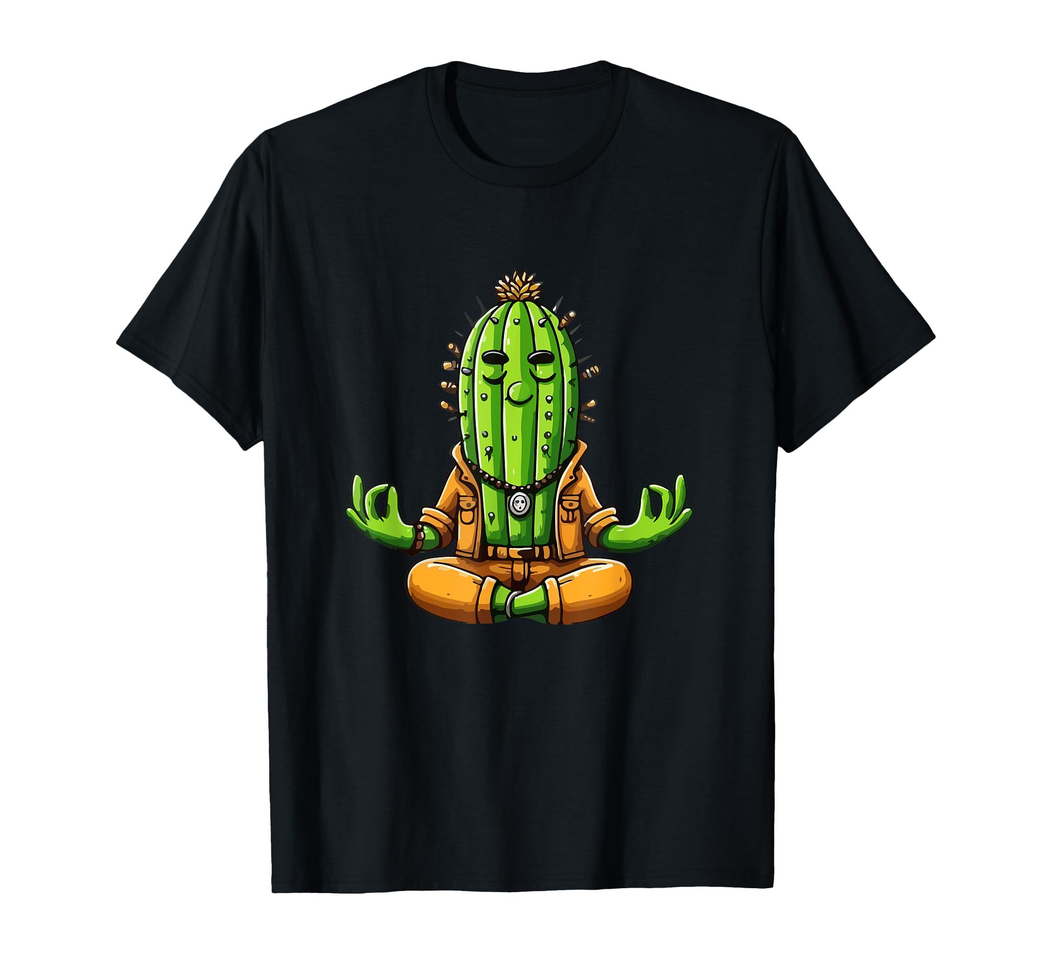 Meditation Cactus Yoga Pose Relaxing Animal T-Shirt - Trendy Graphic Unisex - T-Shirt, Sweatshirt, Hoodie