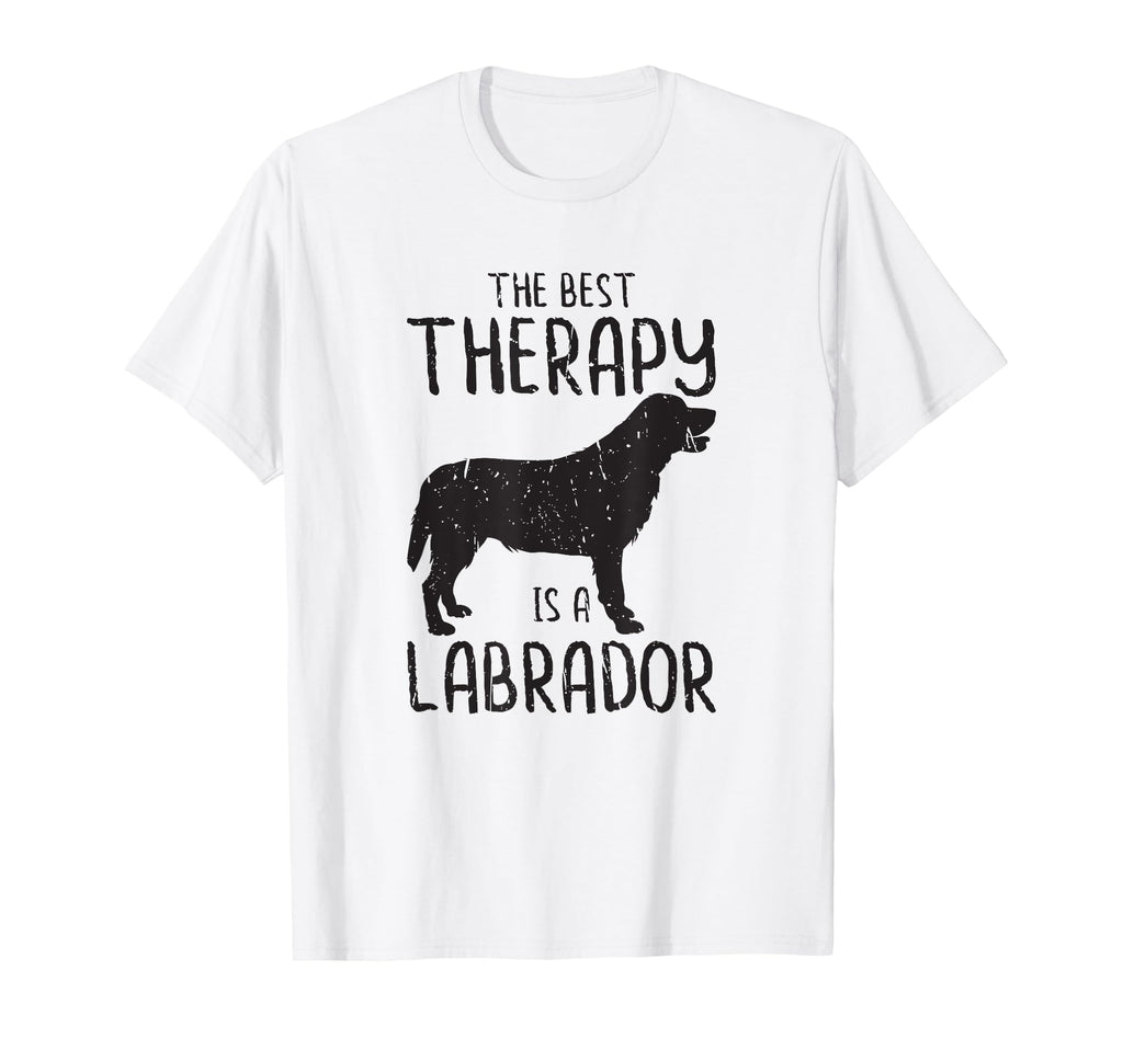 Best Therapy Is Labrador Dog T-Shirt - Fun Novelty Design Men Women - T-Shirt, Sweatshirt, Hoodie