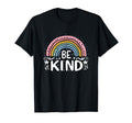 Be Kind Rainbow Groovy Inspirational T-Shirt - Unique Graphic Men Women - T-Shirt, Sweatshirt, Hoodie