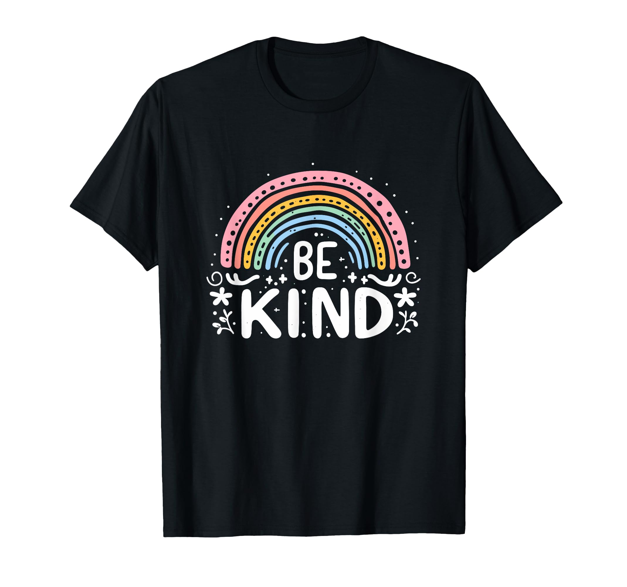 Be Kind Rainbow Groovy Inspirational T-Shirt - Unique Graphic Men Women - T-Shirt, Sweatshirt, Hoodie