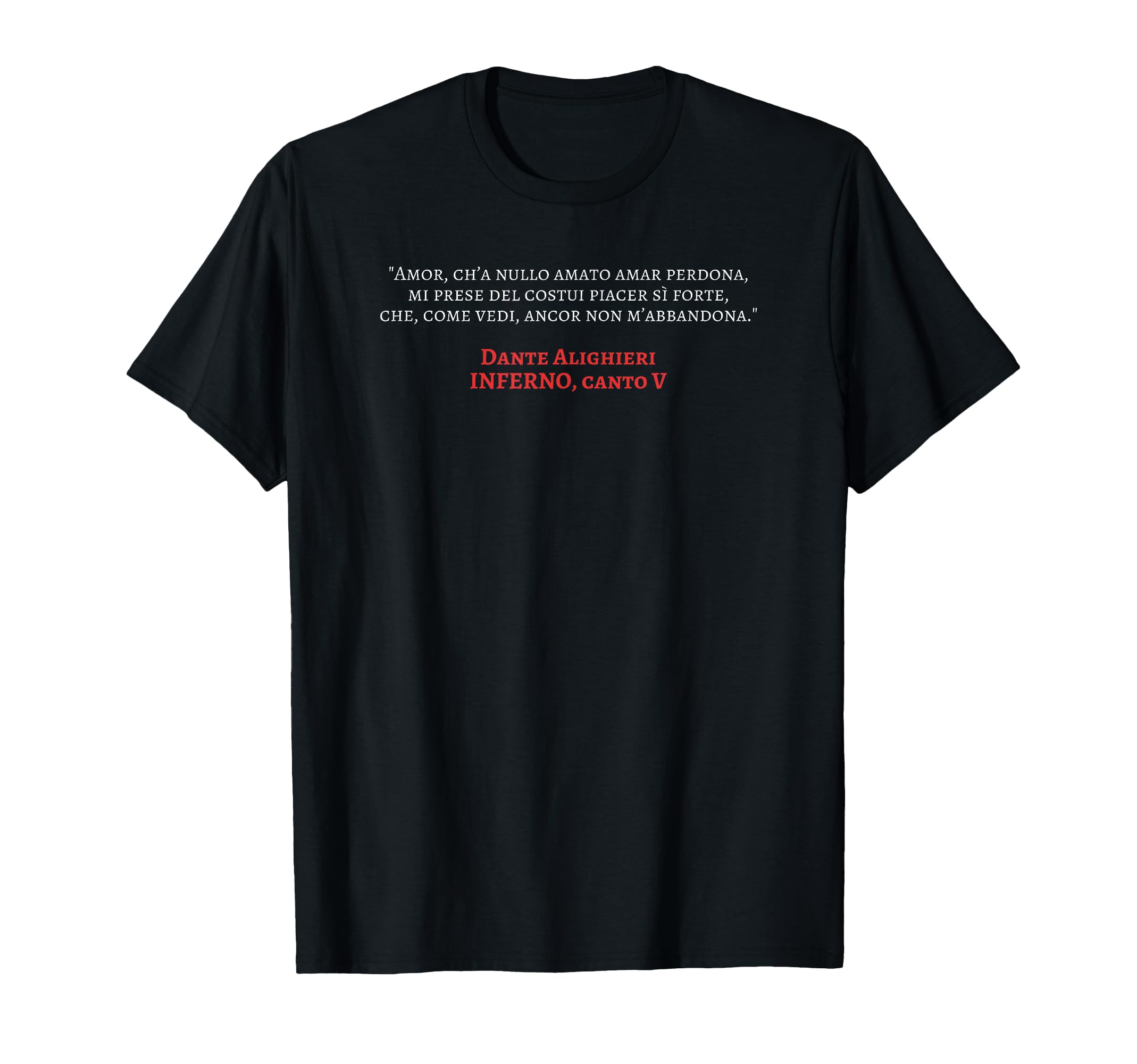 Divine Comedy Inferno Amor Cha Nullo T-Shirt - Streetwear Style for Adults - T-Shirt, Sweatshirt, Hoodie