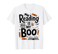 Reading Is My Boo Halloween Book T-Shirt - Novelty Apparel Men Women - T-Shirt, Sweatshirt, Hoodie