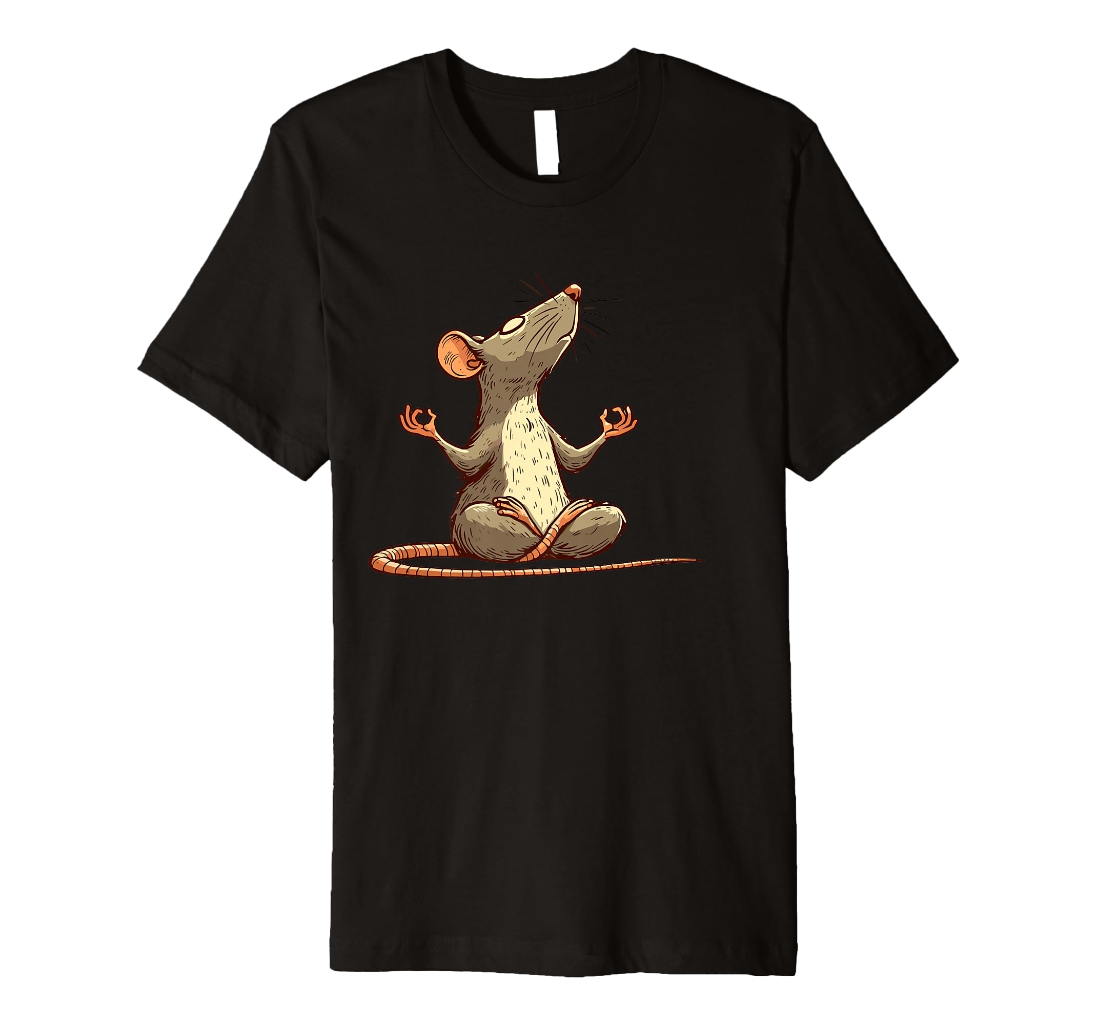 Meditation Rat Mouse Yoga Pose Relaxing T-Shirt - Unique Graphic Unisex - T-Shirt, Sweatshirt, Hoodie