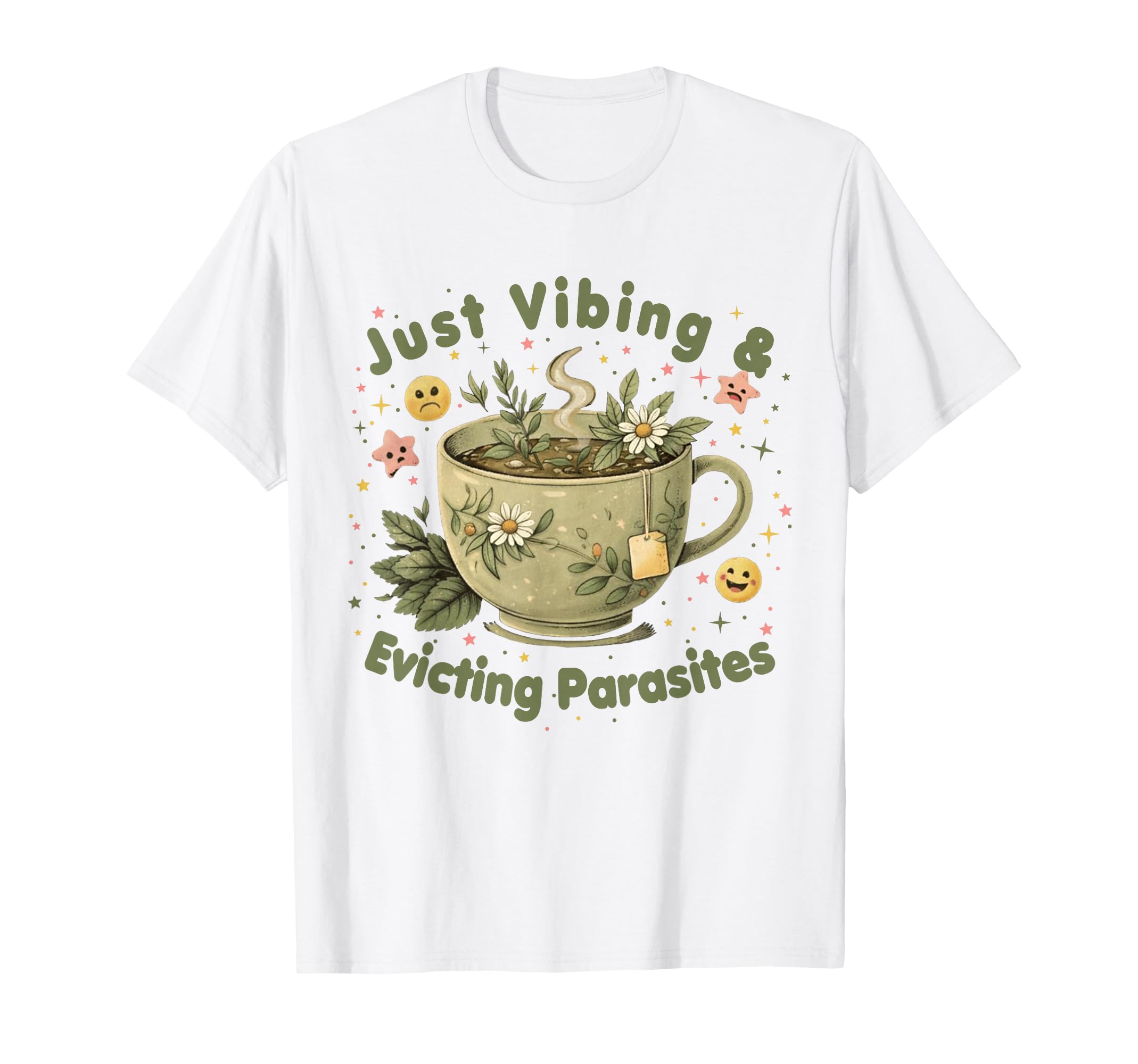 Funny Wellness Vibes Aesthetic Tea T-Shirt - Trendy Graphic for Adults - T-Shirt, Sweatshirt, Hoodie