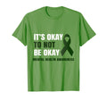 Its Okay To Not Be Okay Mental Health Ribbon T-Shirt - Graphic Print Unisex - T-Shirt, Sweatshirt, Hoodie