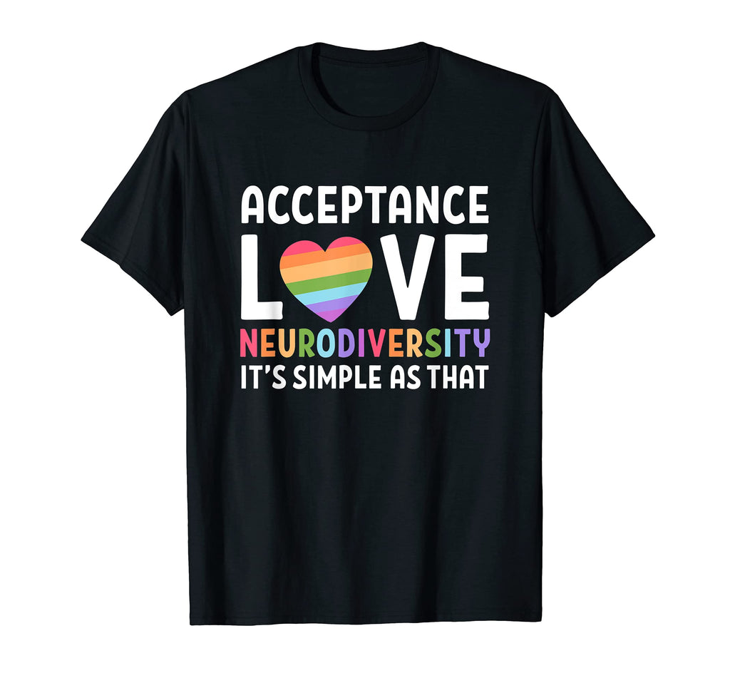 Autism Neurodiversity Rainbow T-Shirt - Aesthetic Graphic Unisex - T-Shirt, Sweatshirt, Hoodie