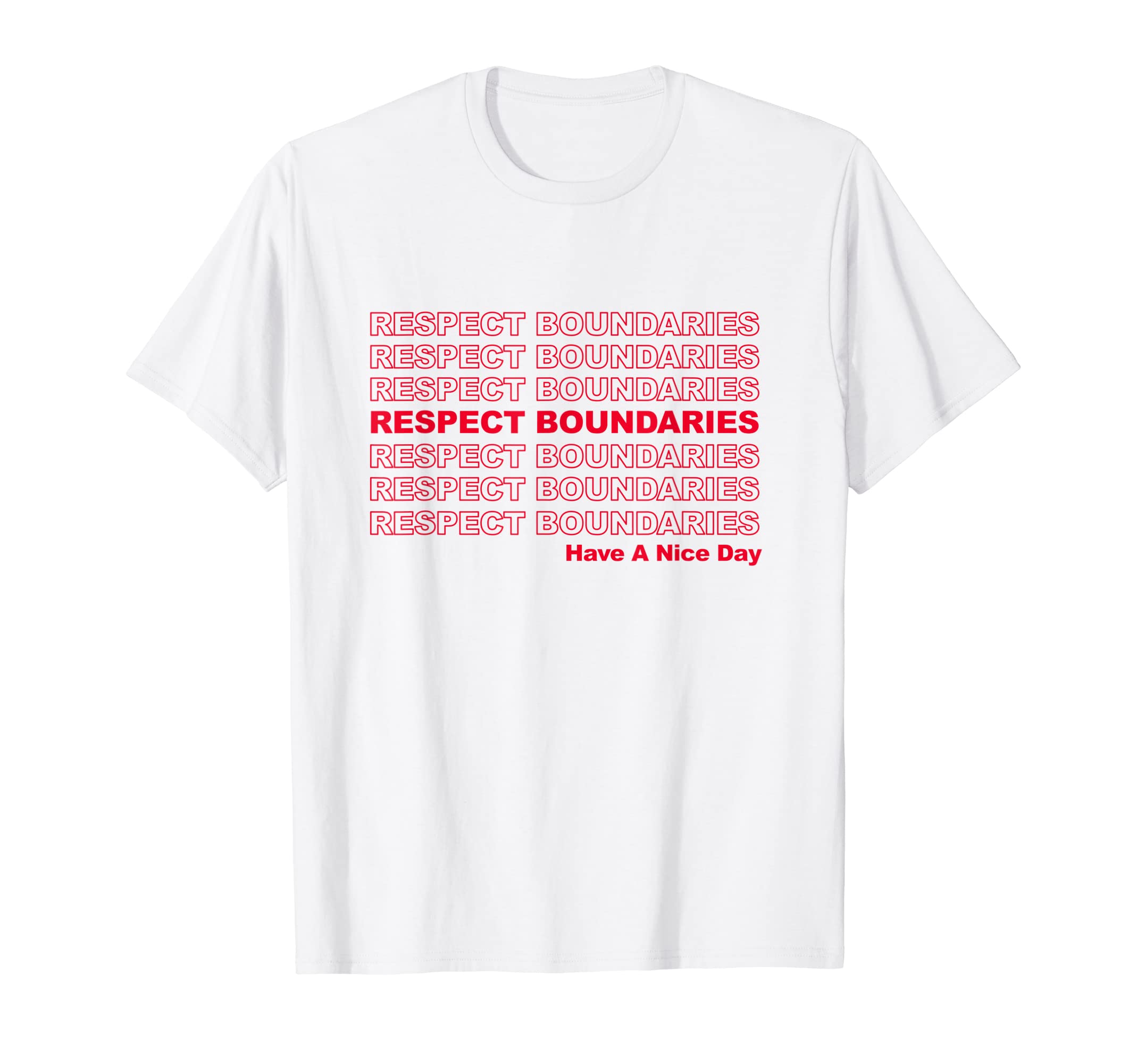 Respect Boundaries Mental Health T-Shirt - Custom Art Print Men Women - T-Shirt, Sweatshirt, Hoodie