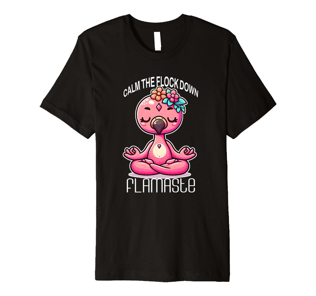 Flamaste Funny Flamingo Yoga Meditation T-Shirt - Streetwear Style Unisex - T-Shirt, Sweatshirt, Hoodie