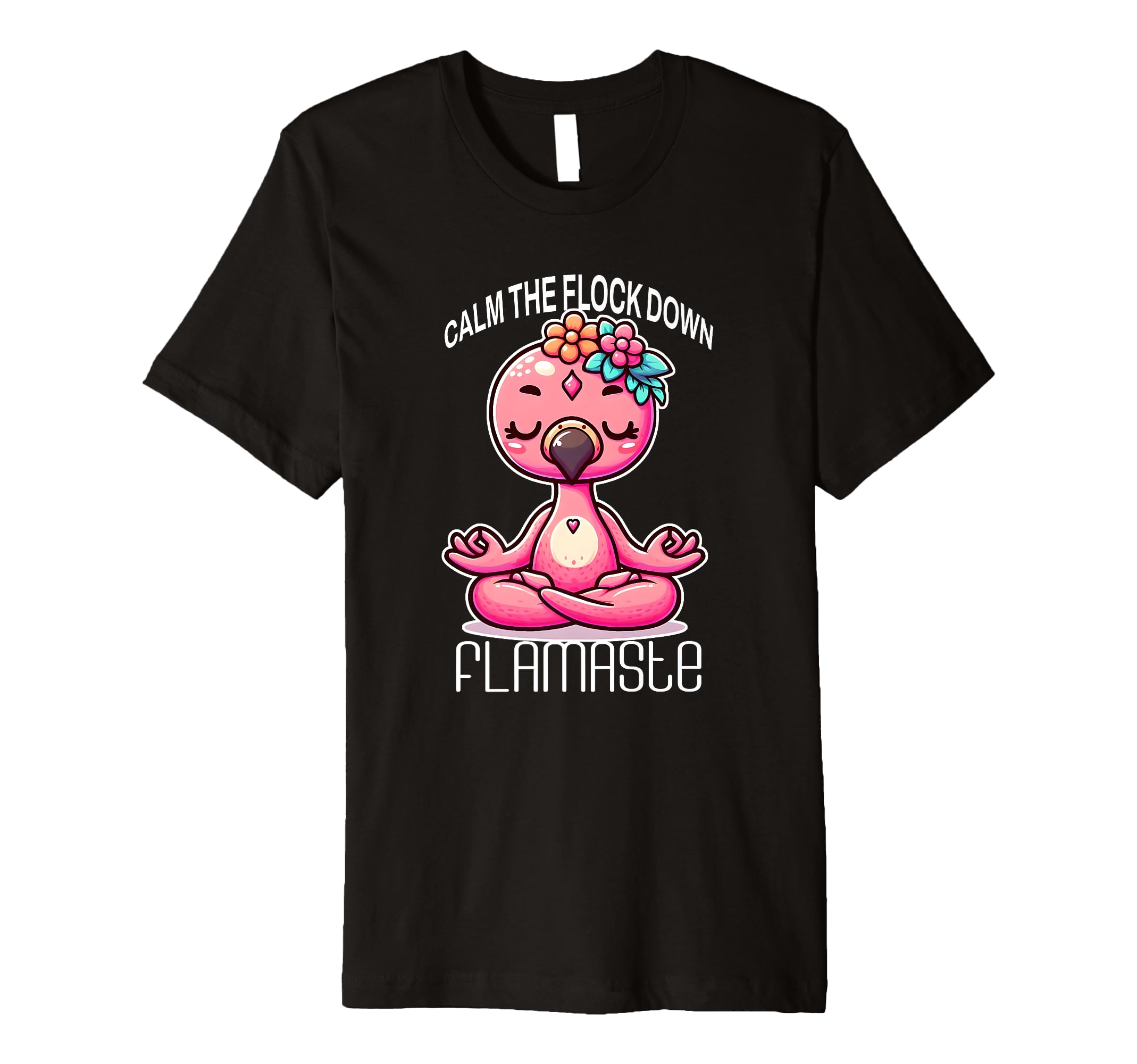 Flamaste Funny Flamingo Yoga Meditation T-Shirt - Streetwear Style Unisex - T-Shirt, Sweatshirt, Hoodie